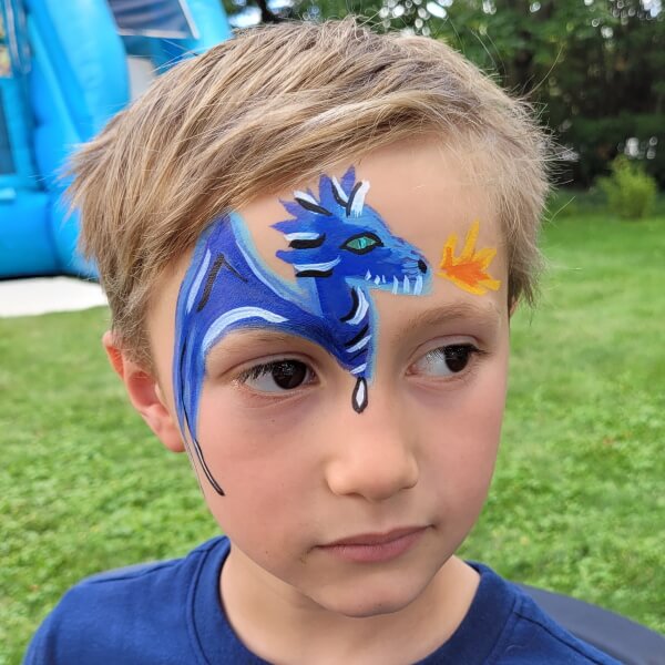 Face painting examples by Magic Dave's team in Illinois and Wisconsin