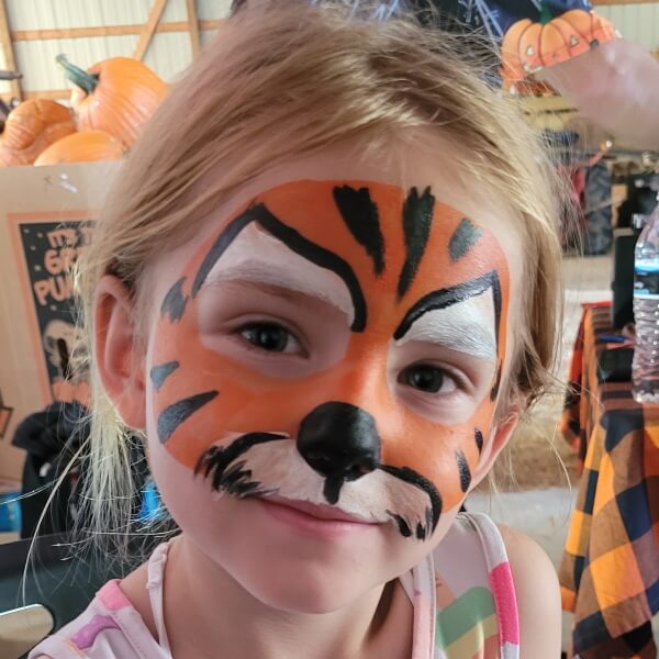 Face painting examples by Magic Dave's team in Illinois and Wisconsin